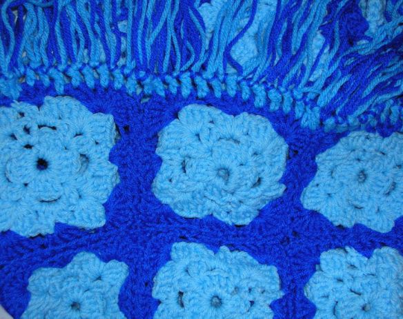 Blue Granny Squares Afghan