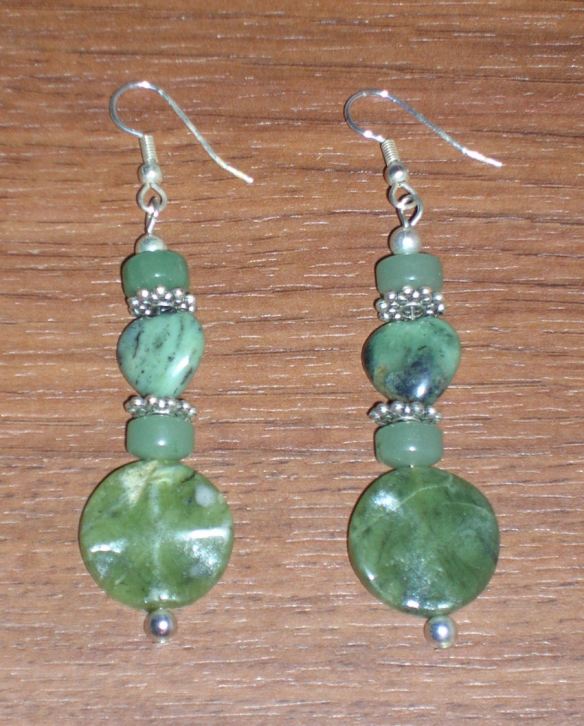 Green Gemstone Earrings