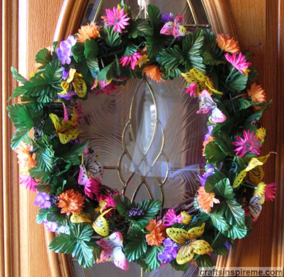 Finished Butterfly Wreath