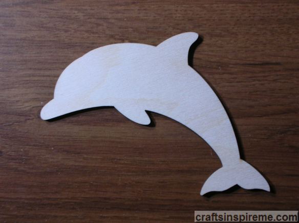 Raw Wood Dolphin