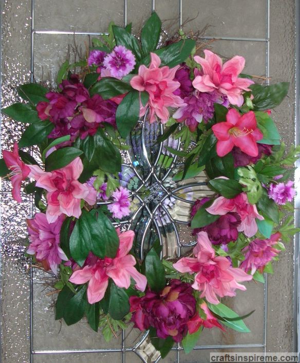 Pink Spring Floral Wreath