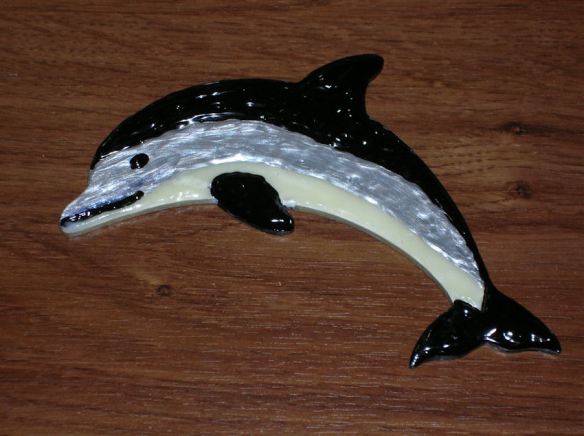 Black, Silver & White Dolphin