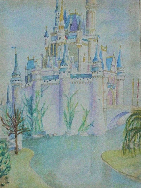 Watercolor Disney's Castle