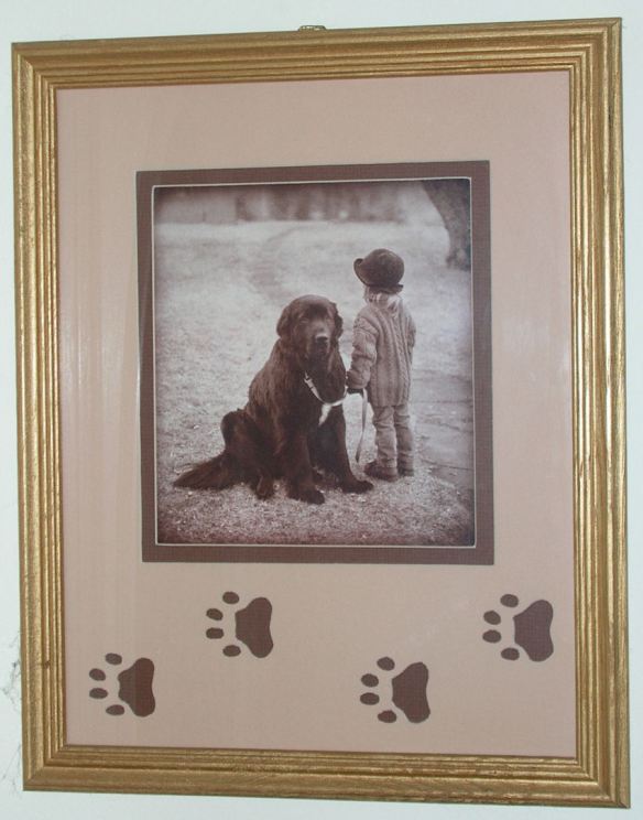 Footprints Matted Photo