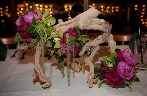 Floral Driftwood Centerpiece