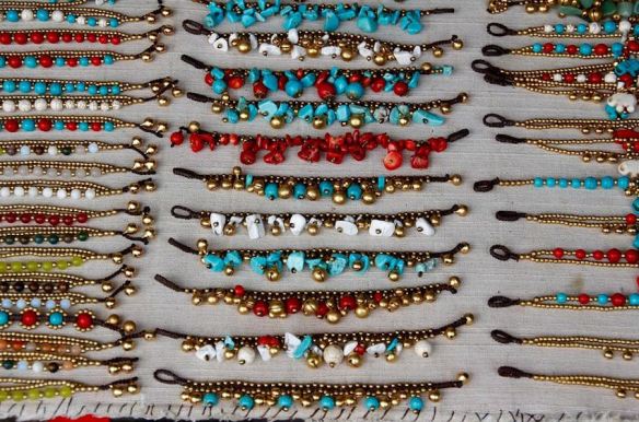 Bracelets – Gemstones, Metal Beads, & Bells on cords