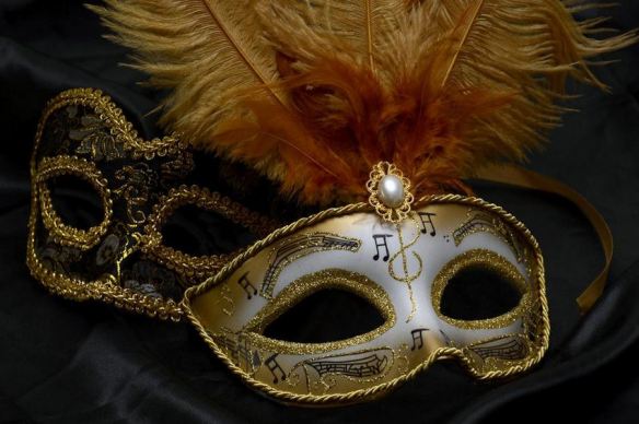 Black & Gold Opera/Theater Masks