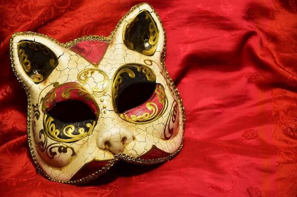 Antiqued Cat Mask