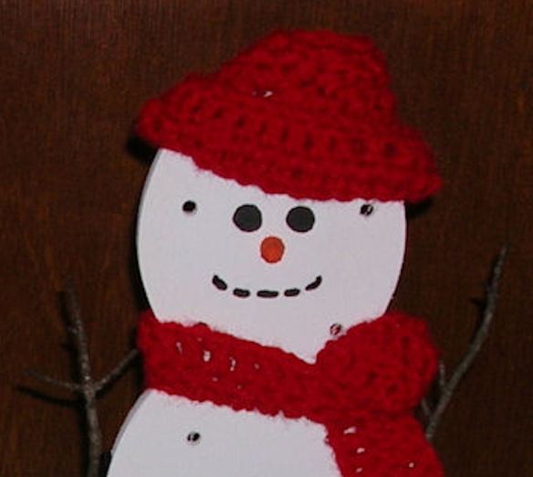 Snowman Closeup Photo