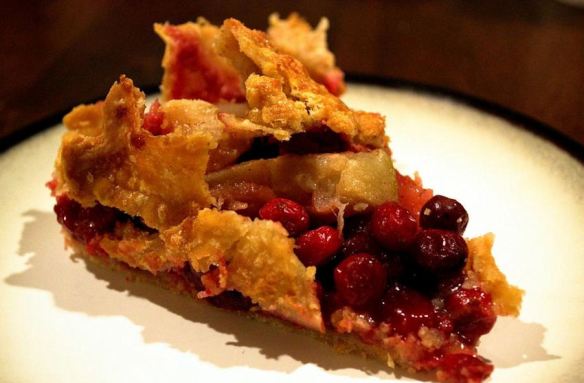 Cranberry Rhubarb Pie