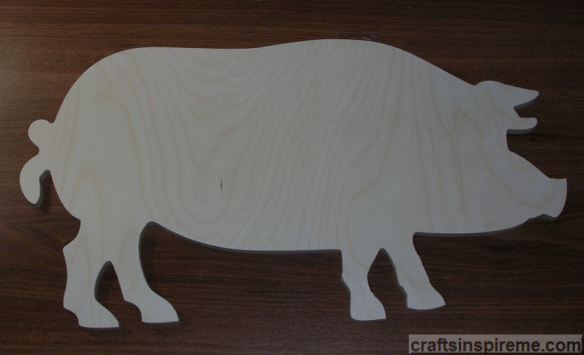 Raw Wooden Pig