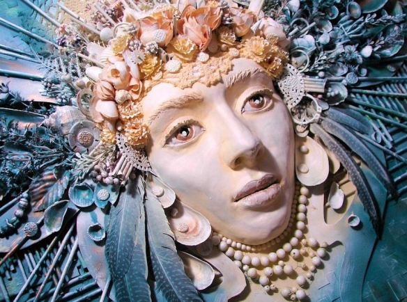 Seashell & Feather Collage