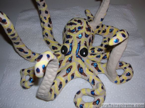 Painted Blue Rings&Yellow