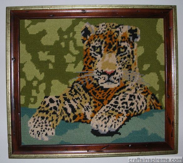 Needlepoint Leopard