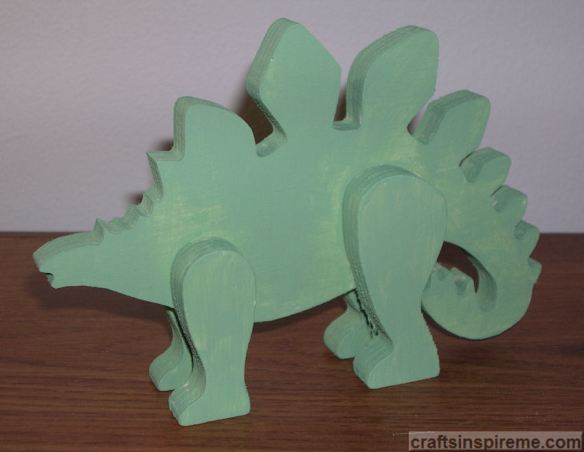 Dinosaur Painted Green