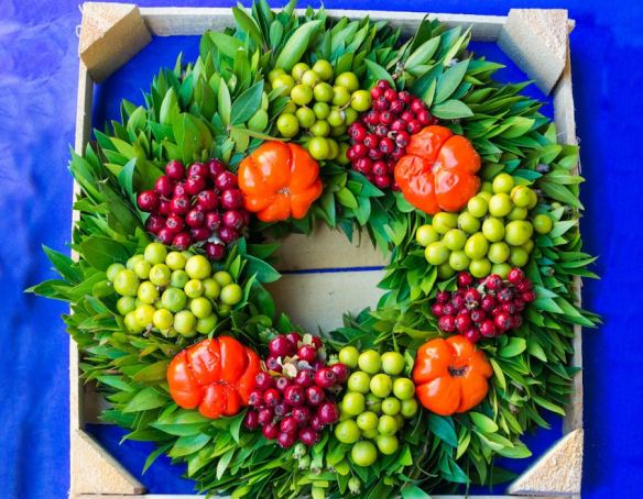 Berries & Peppers Wreath