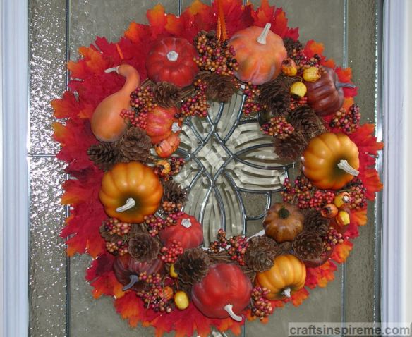 Gourds Pumpkins Wreath