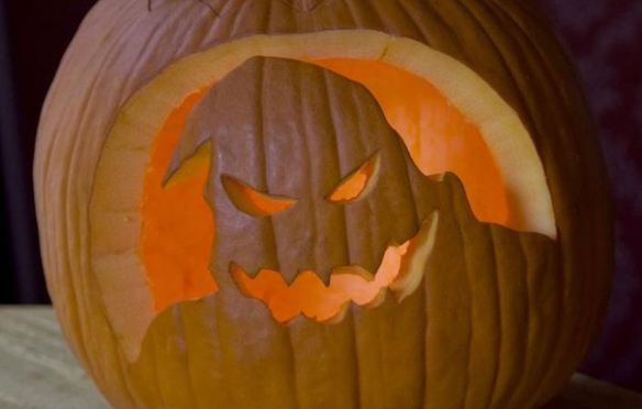 Scary Ghost Pumpkin