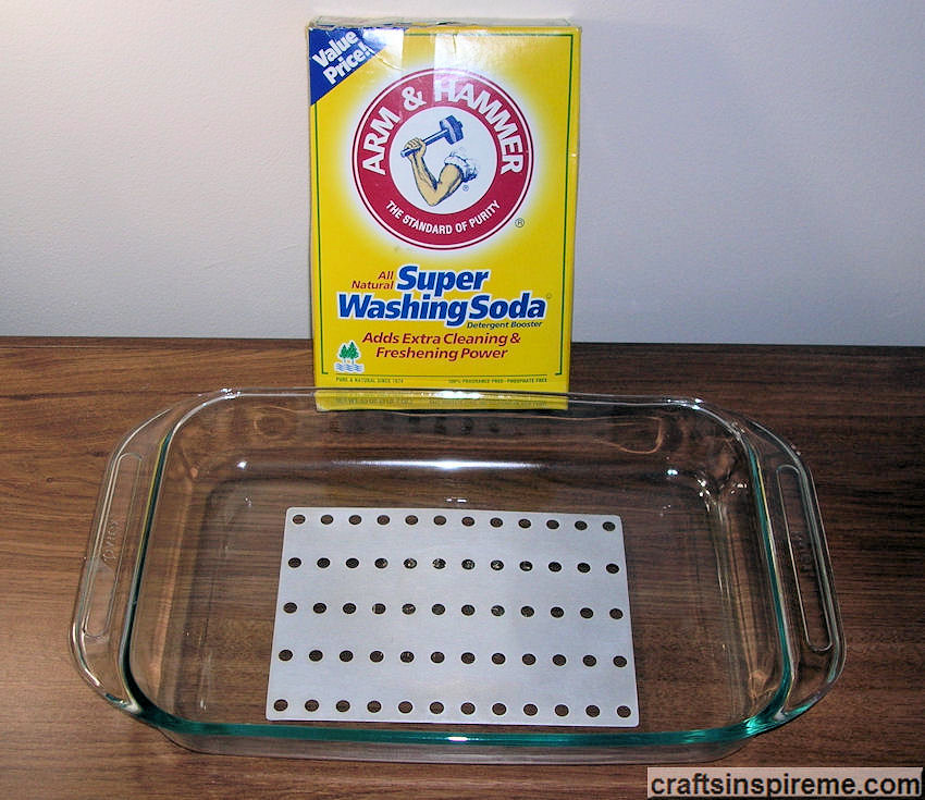 Washing Soda, Glass Pan &amp; Plate