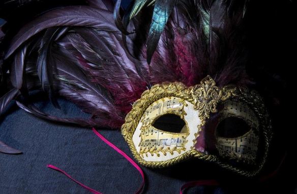 Venice Purple & Gold Mask