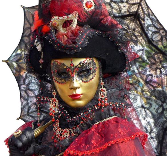 Venice Red Black Gold Costume