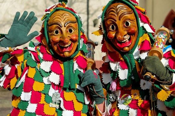 Carnival Germany Wooden Masks