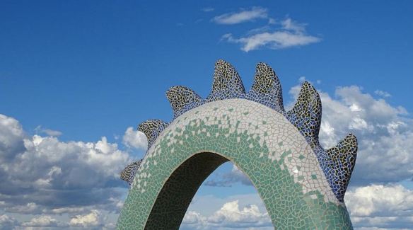 Mosaic Dragon Sculpture
