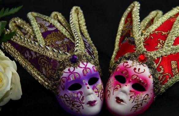 Venice Purple Red Masks