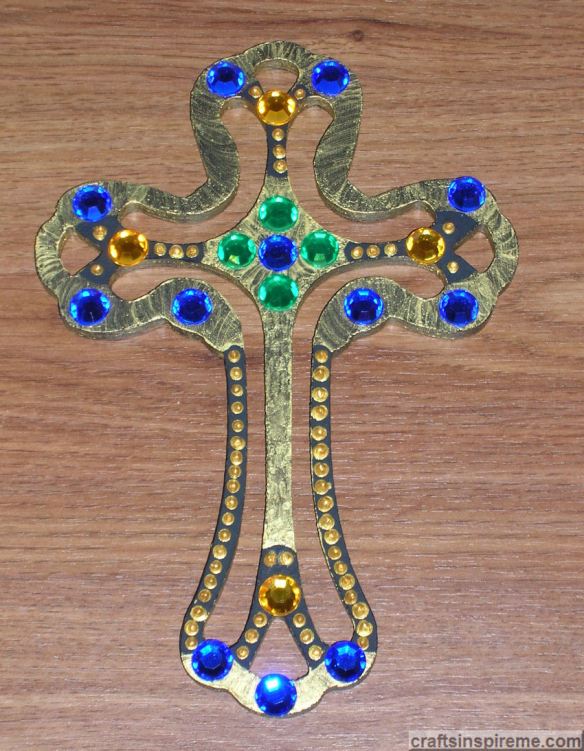 Gold Cross Jeweled Option 1