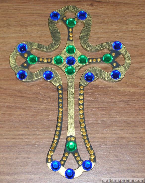 Gold Cross Jeweled Option 2