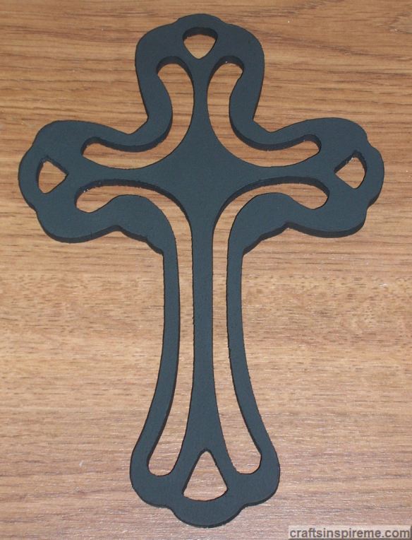 Cross with 2 Coats Black Paint