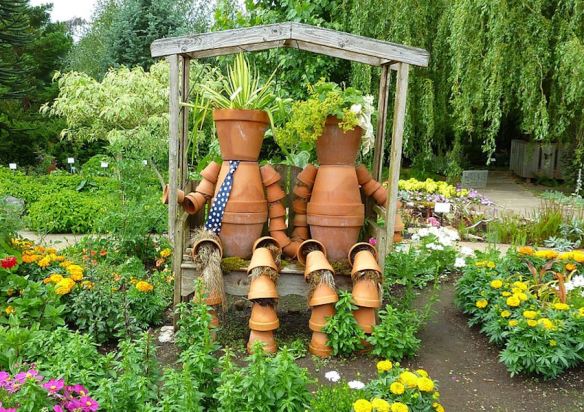 His & Hers Garden Pots