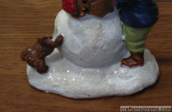 Headless Dog Painted Brown