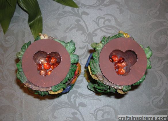 Cardstock Caps Painted Brown