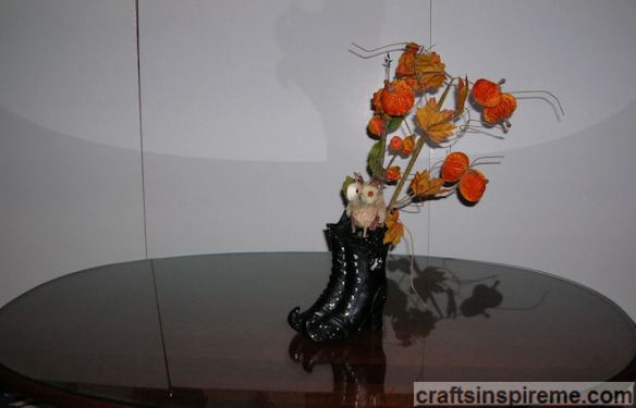 Witch Boots with Floral Stems