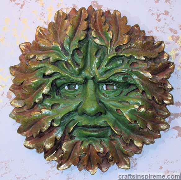 Green Man Gold Accents