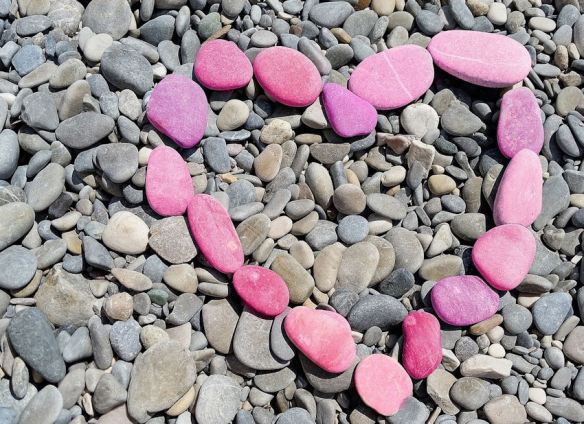 Pink Stone Heart