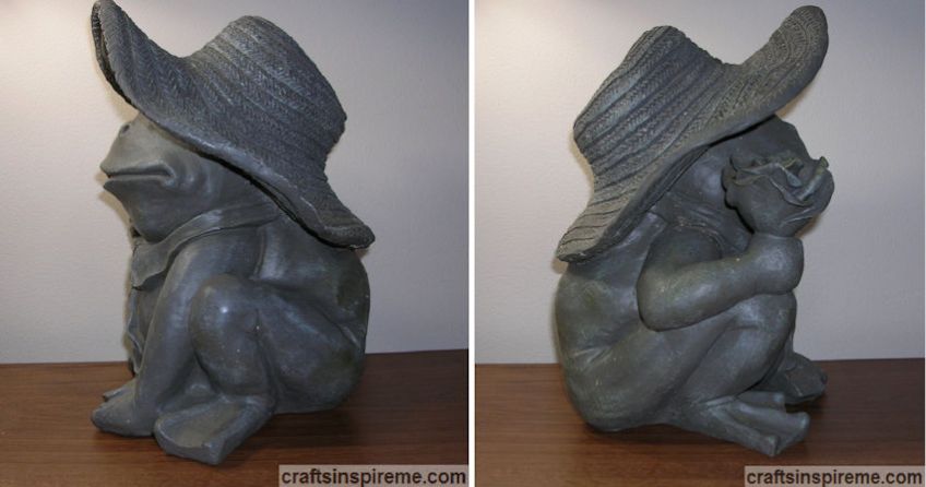 Original Gray Frog -Left & Right Profiles