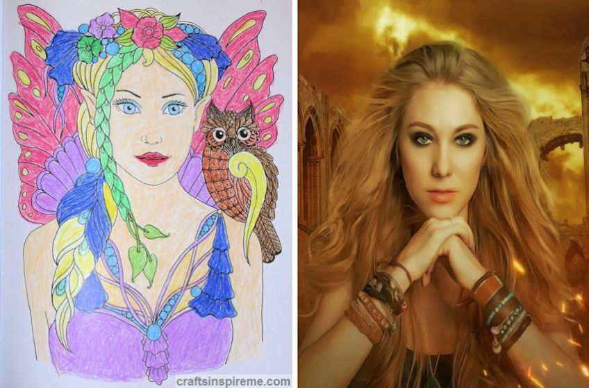 Coloring & Fantasy Portrait