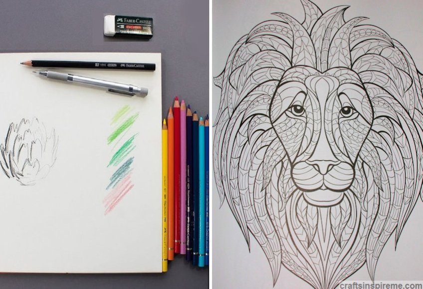 Blank Page vs Printed Lion Page