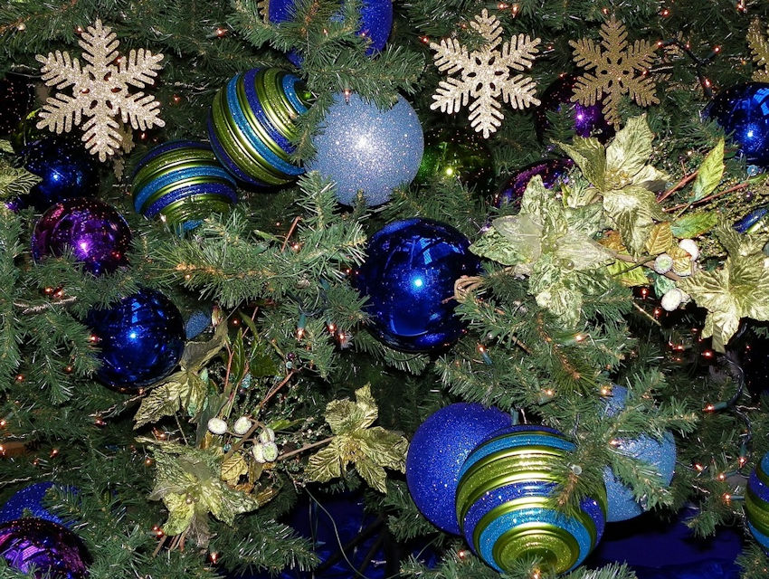 Cool Colors Ornaments