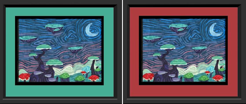 Dark Green vs Dark Red Mats