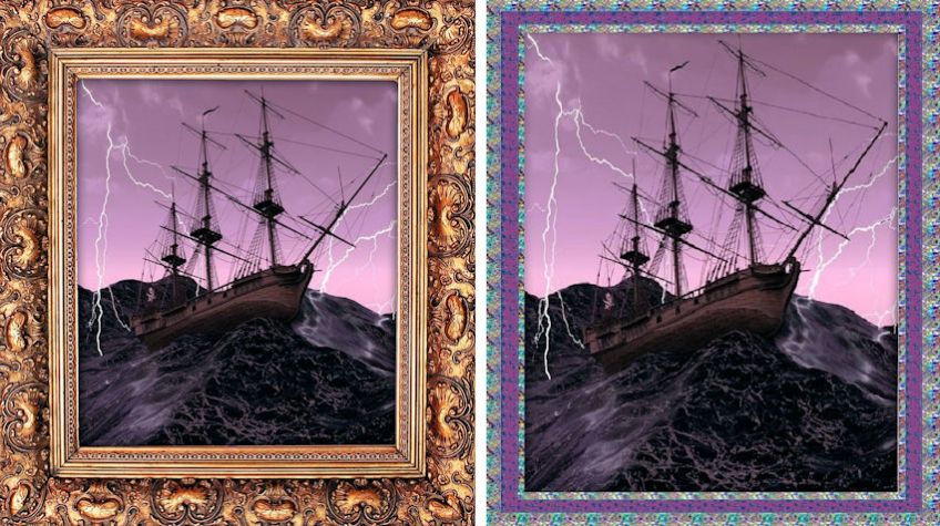 Wood Frame vs Pastel Frame
