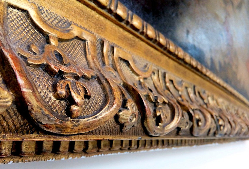 Carved Wood Frame Detail