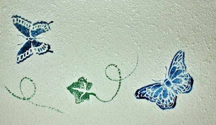 Painted Wall Stenciling Sponge Painting