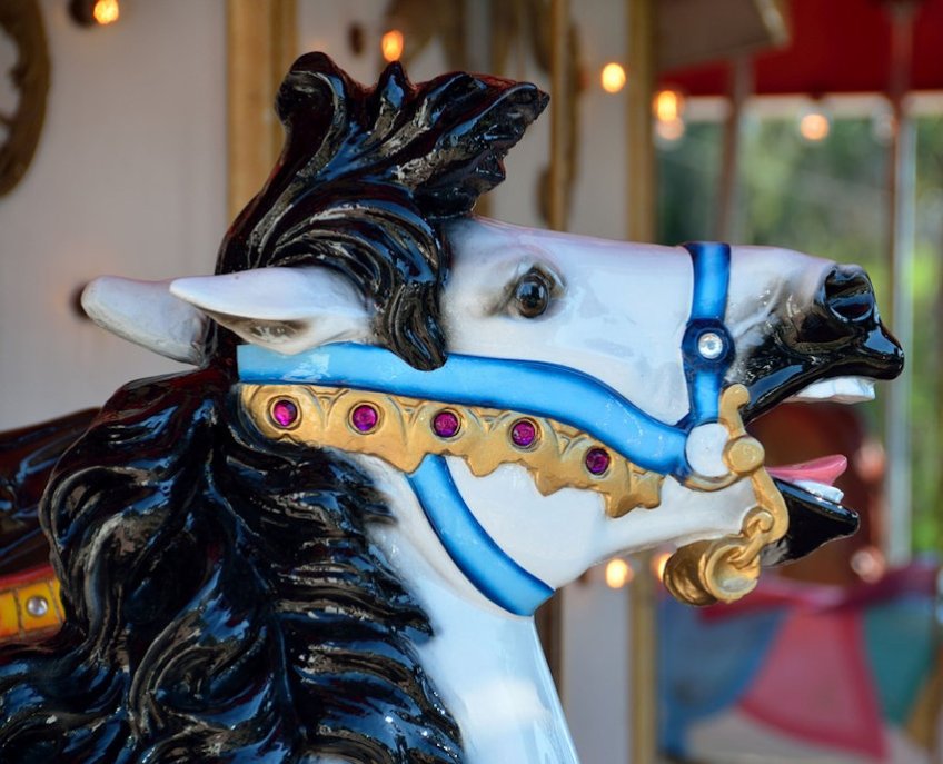 Painted Carousel Horse