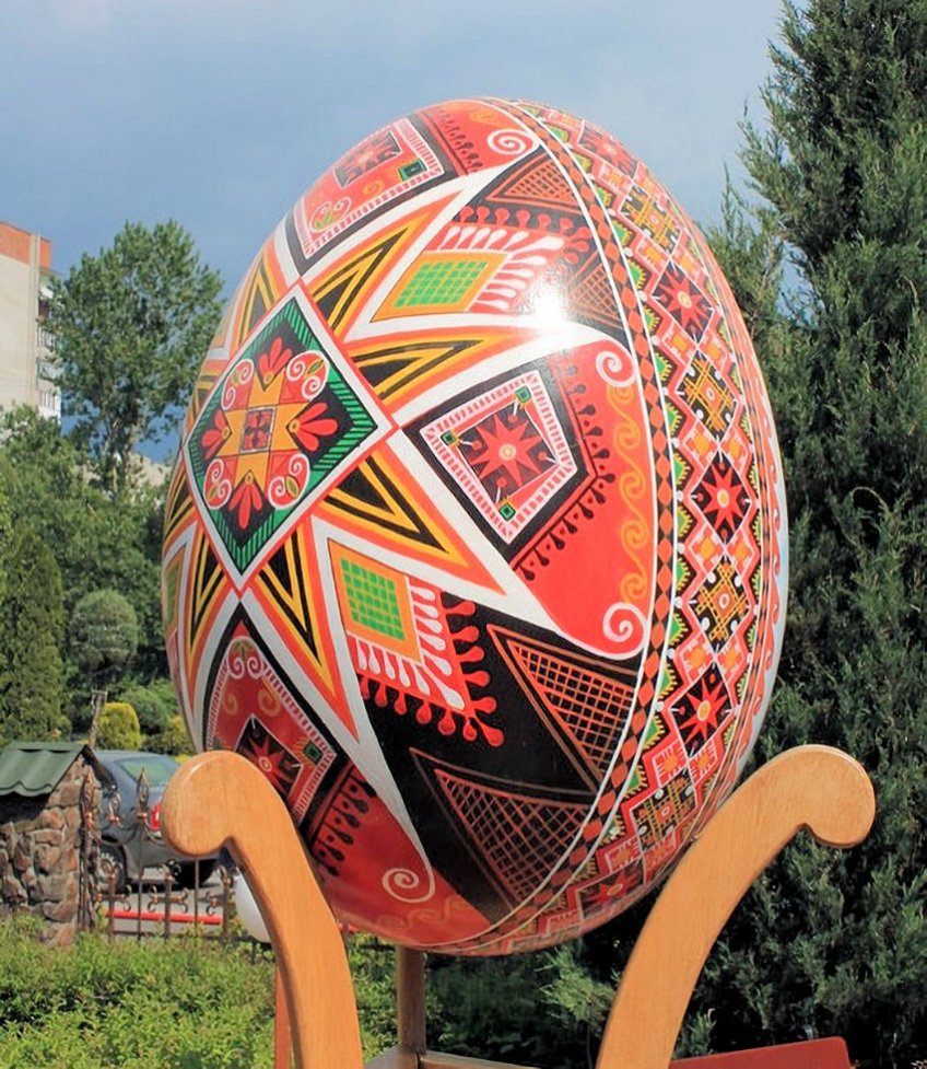Oversized Ukrainian Egg