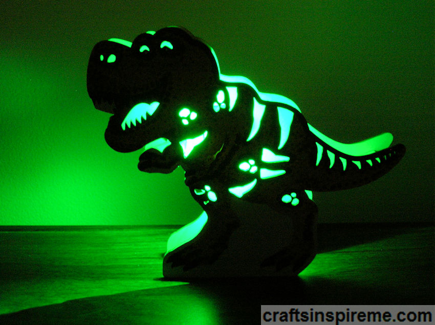 Lit T-Rex without Flash