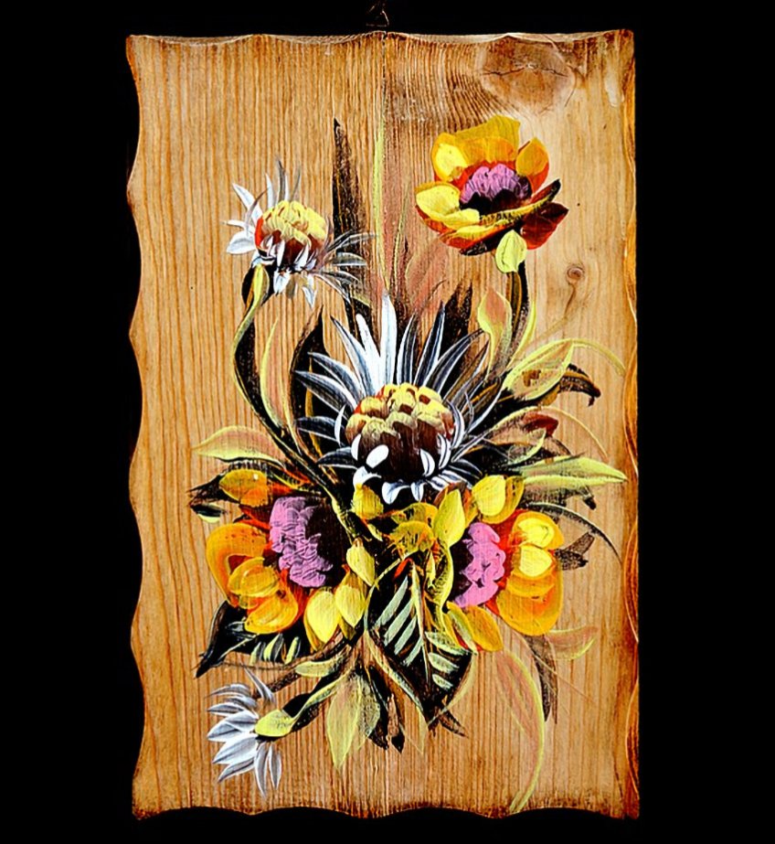 Oil Painting Wood Plaque