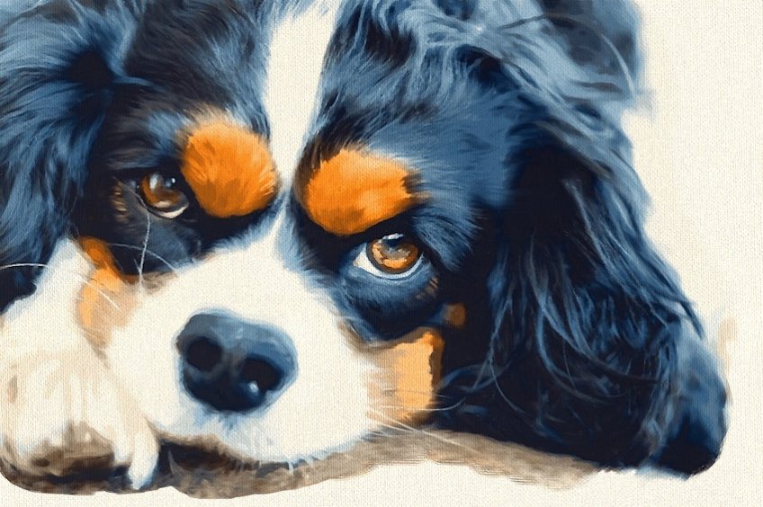 Oil Painting Dog Portrait